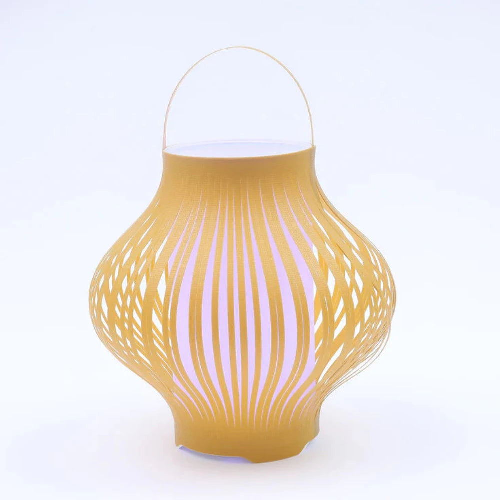 LED Outdoor Portable Retractable Lantern Yellow Polypropylene 3000K & RGB