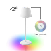 Enoki Portable Table Lamp 5V Battery White Metal 3000K / RGB
