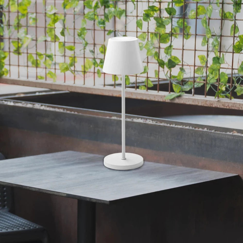 Enoki Portable Table Lamp 5V Battery White Metal 3000K / RGB