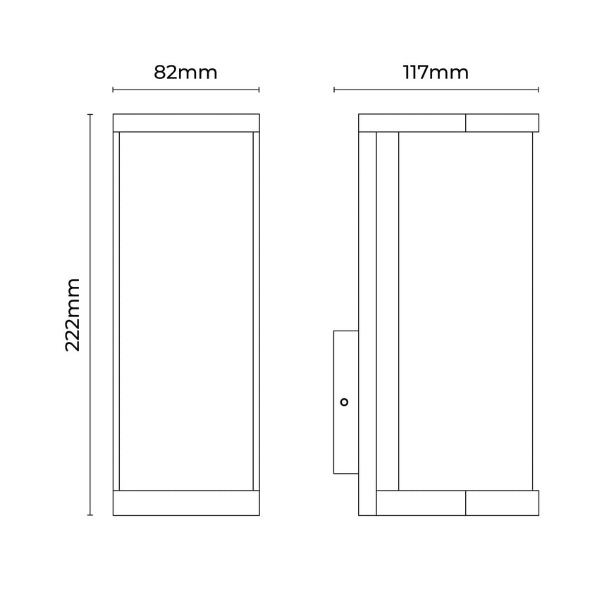 Arlo Exterior Wall Light Black
