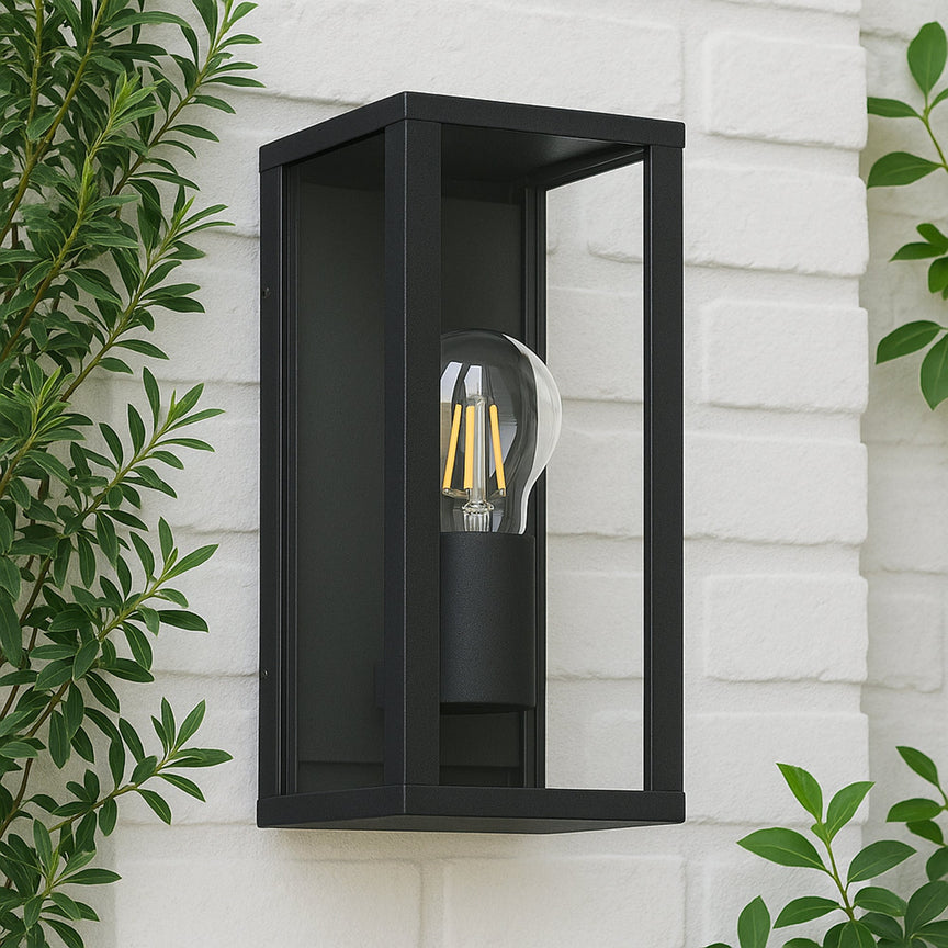 Zyra Exterior Wall Light Black