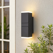 Solea LED Up & Down Rotatable Wall Light 13W 3000K Black