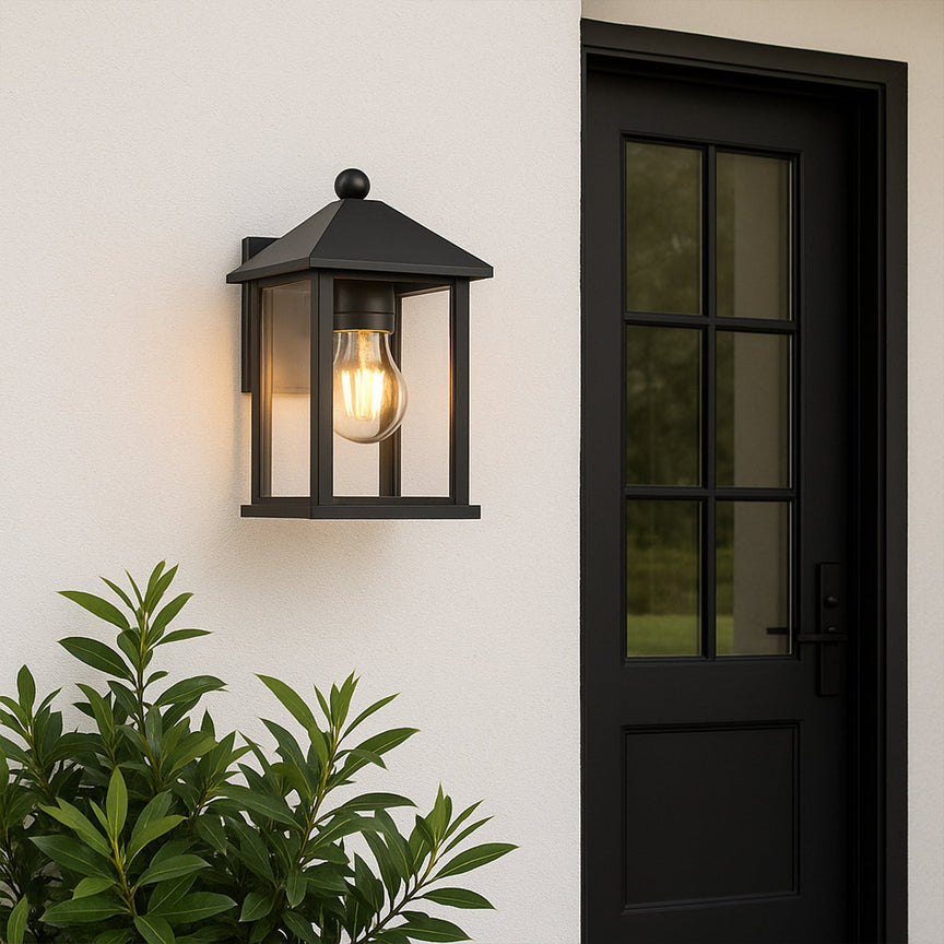 Thano Exterior Wall Light Black