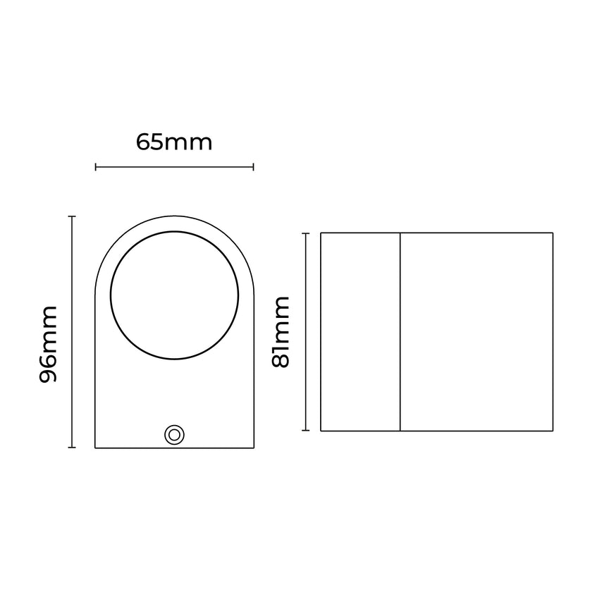 Olaris Exterior Wall Light Black