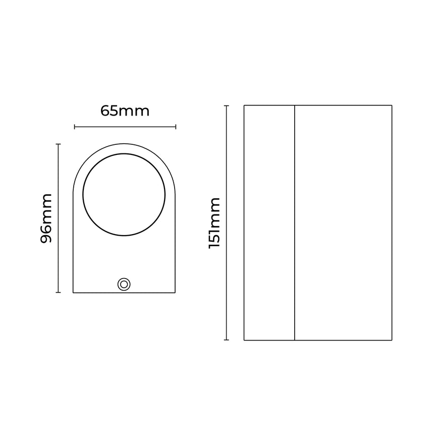 Olaris Up & Down Wall Light Grey