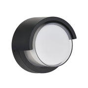 Aven Round LED Wall Light 10W TRI Colour Black