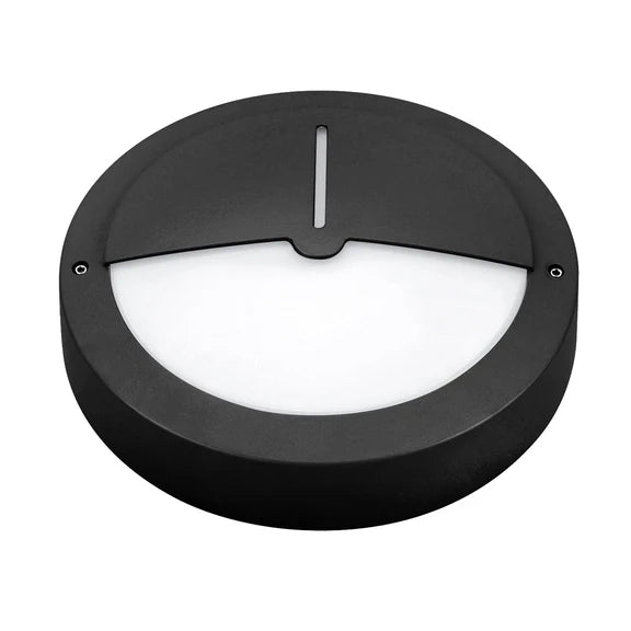 Talvia LED Outdoor Bunker Light With Eyelid 8W TRI Color Black
