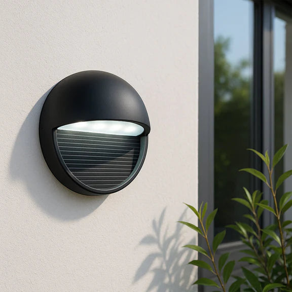 Brano LED Step Light With Eyelid 5W TRI Color Black