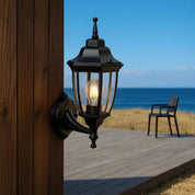 Sylva Up Outdoor Wall Light Black