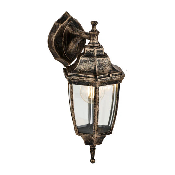Lunor Down Outdoor Wall Light Bronze
