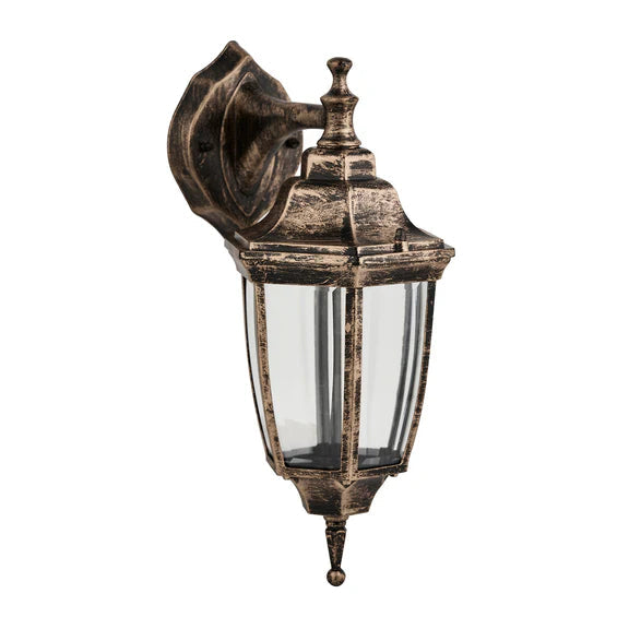 Lunor Down Outdoor Wall Light Bronze