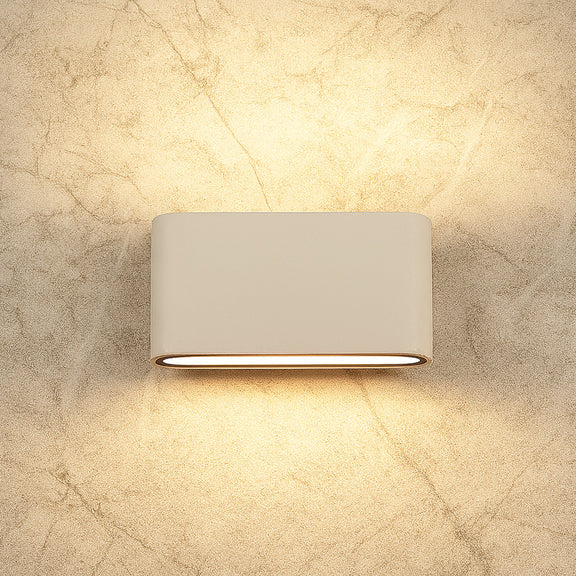 Elaro Large LED Up & Down Wall Light 10W TRI Color White