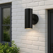 Zyven Up & Down Outdoor Wall Light Black