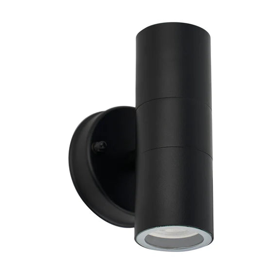 Zyven Up & Down Outdoor Wall Light Black