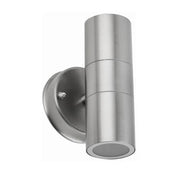 Zyven Up & Down Outdoor Wall Light Polished Silver