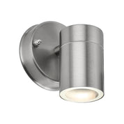Zyven Fixed Single Outdoor Wall Light Polished Silver