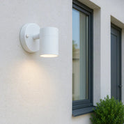Zyven Fixed Single Outdoor Wall Light White