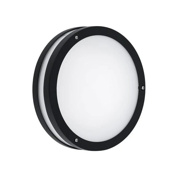 Omira Small LED Outdoor Bunker Light 8W TRI Color Black
