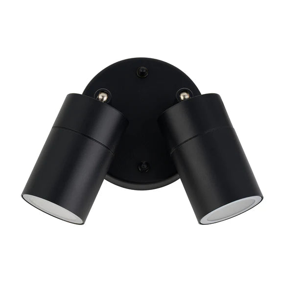 Zyven Double Adjustable Outdoor Wall Light Black