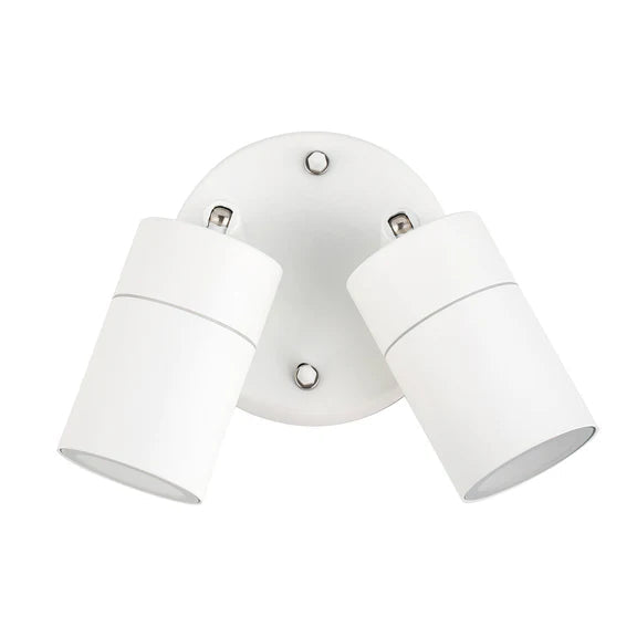 Zyven Double Adjustable Outdoor Wall Light White