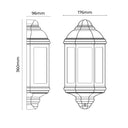 Avara Outdoor Wall Light With Sensor Beige
