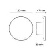 Orlan Small LED Shifting Disc Wall Light 9W TRI Color Black