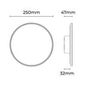 Orlan Large LED Shifting Disc Wall Light 18W TRI Color White