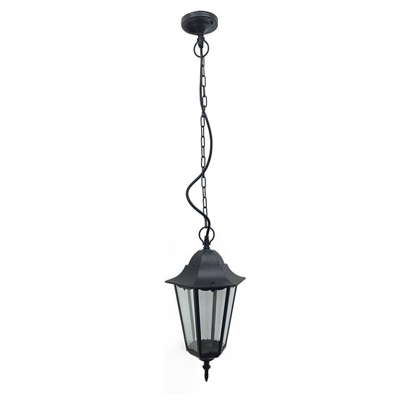 Adara Outdoor Pendant Light Matte Black & Brown