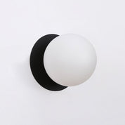 Odessa Small LED Wall Light 8.5W 3000K Frosted Opal & Matt Black
