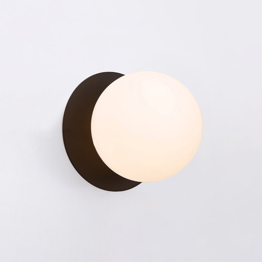Odessa Small LED Wall Light 8.5W 3000K Frosted Opal & Matt Black