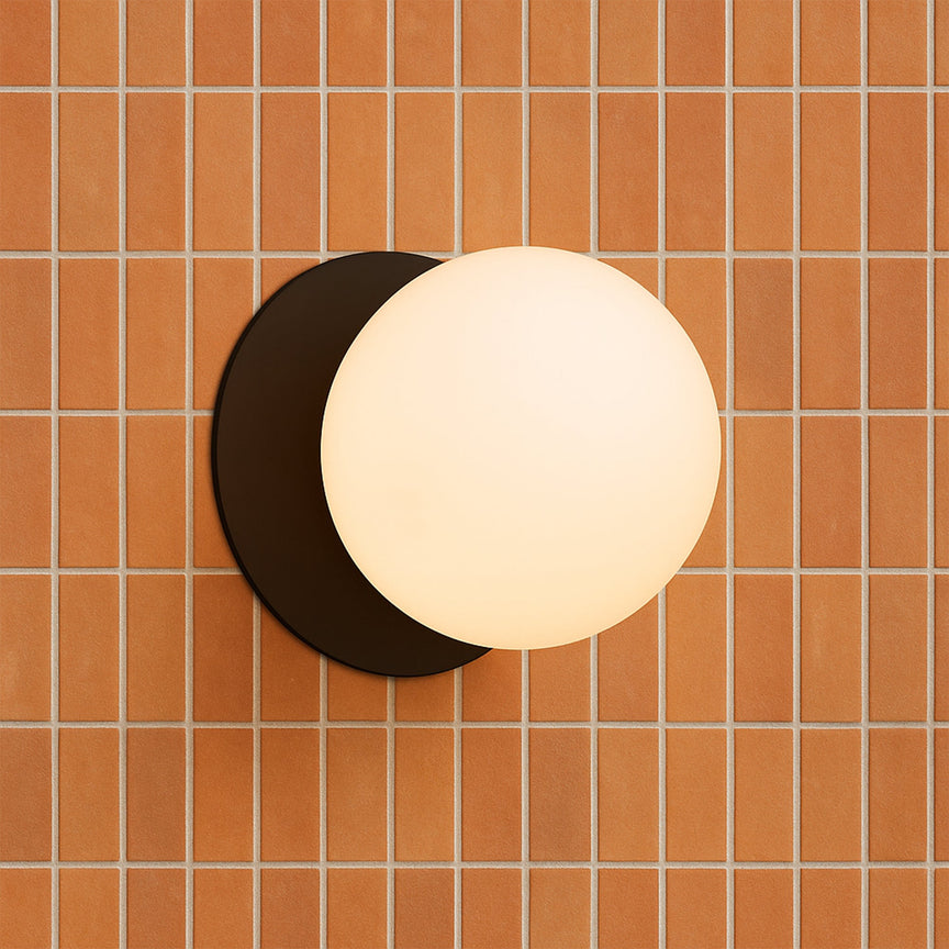 Odessa Small LED Wall Light 8.5W 3000K Frosted Opal & Matt Black