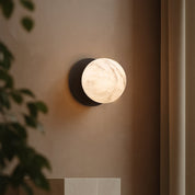 Odessa Small LED Wall Light 8.5W 3000K Marble Opal & Matt Black