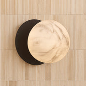 Odessa Small LED Wall Light 8.5W 3000K Marble Opal & Matt Black
