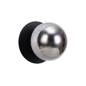 Odessa Small Molten Ripple LED Wall Light 8.5W 3000K Smoky & Matt Black
