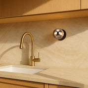 Odessa Small Molten Ripple LED Wall Light 8.5W 3000K Smoky & Matt Black