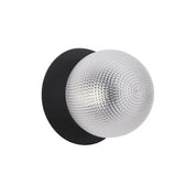 Odessa Small Diamond Cut LED Wall Light 8.5W 3000K Clear & Matt Black