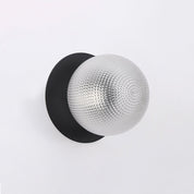 Odessa Small Diamond Cut LED Wall Light 8.5W 3000K Clear & Matt Black