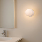 Odessa Small LED Wall Light 8.5W 3000K Frosted Opal & Matt White