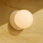 Odessa Small LED Wall Light 8.5W 3000K Frosted Opal & Matt White