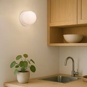 Odessa Small LED Wall Light 8.5W 3000K Frosted Opal & Matt White