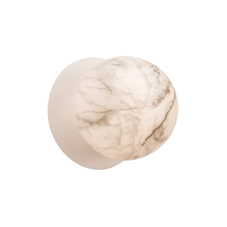 Odessa Small LED Wall Light 8.5W 3000K Marble Opal & Matt White