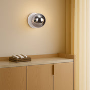 Odessa Small Molten Ripple LED Wall Light 8.5W 3000K Smoky & Matt White