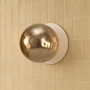 Odessa Small Molten Ripple LED Wall Light 8.5W 3000K Smoky & Matt White