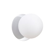 Odessa Small LED Wall Light 8.5W 3000K Frosted Opal & Chrome