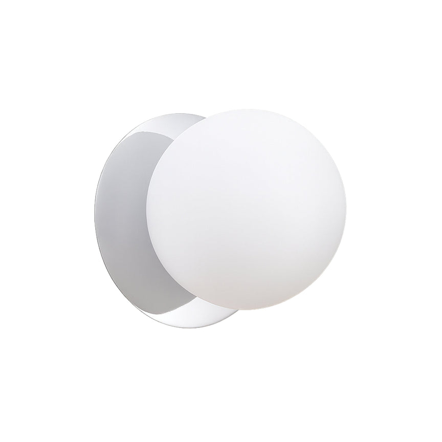 Odessa Small LED Wall Light 8.5W 3000K Frosted Opal & Chrome