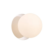 Odessa Small LED Wall Light 8.5W 3000K Frosted Opal & Chrome