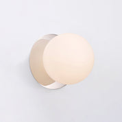Odessa Small LED Wall Light 8.5W 3000K Frosted Opal & Chrome