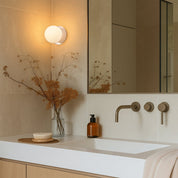 Odessa Small LED Wall Light 8.5W 3000K Frosted Opal & Chrome