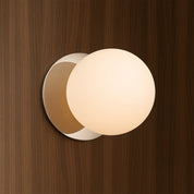 Odessa Small LED Wall Light 8.5W 3000K Frosted Opal & Chrome