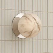 Odessa Small LED Wall Light 8.5W 3000K Marble Opal & Chrome